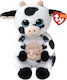 TY Plush Herdly Fluffy Cow 15 cm