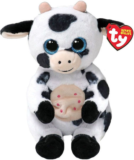 TY Plush Herdly Fluffy Cow 15 cm