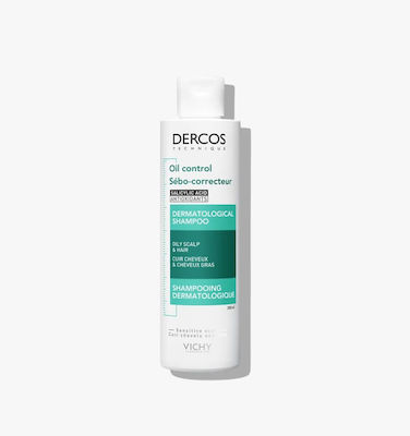 Vichy Dercos Oil Control Σαμπουάν Βαθύ Καθαρισμού για Λιπαρά Μαλλιά 200ml