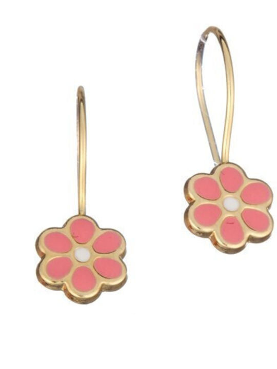 Papoulidis Jewellery Kinder Ohrringe Anhänger aus Gold 14K