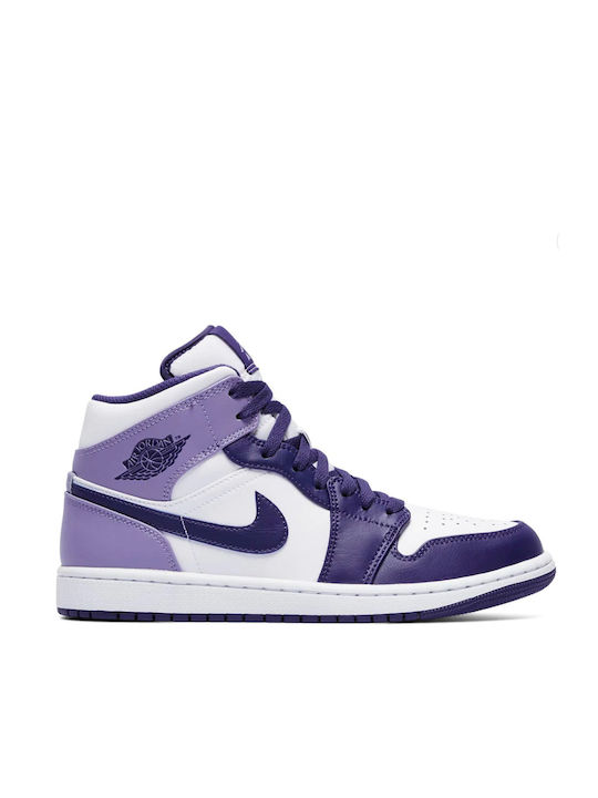 Jordan Air Jordan 1 Mid Sneakers Sky J Purple / Λευκό
