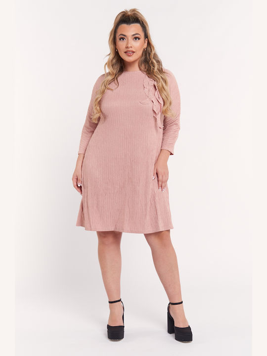 Comfort Mini Dress Nude.