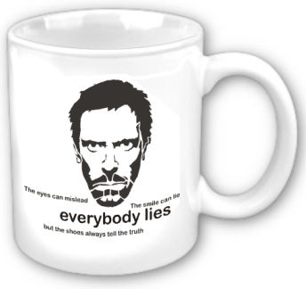 Dr. House - Everybody Lies Cană Ceramică Albă