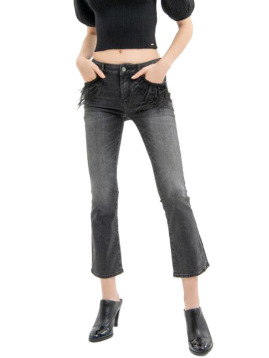 Fracomina Women's Jeans Flared in Regular Fit Black