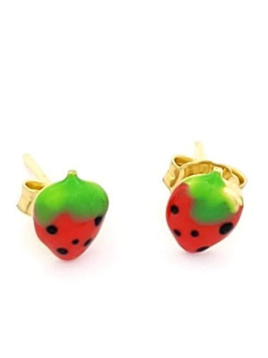 Kids Earrings Studs from Gold 14K