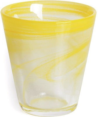 ILSA Glass Water made of Glass in Yellow Color 230ml