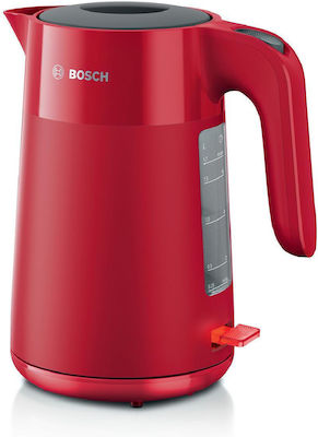 Bosch Βραστήρας 1.7lt 2400W Κόκκινος