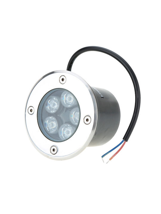 Optonica Spot De Podea LED Cu Lumină Alb Rece Gri