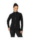 Paramount Women's Short Sports Softshell Jacket Waterproof and Windproof for Winter Black