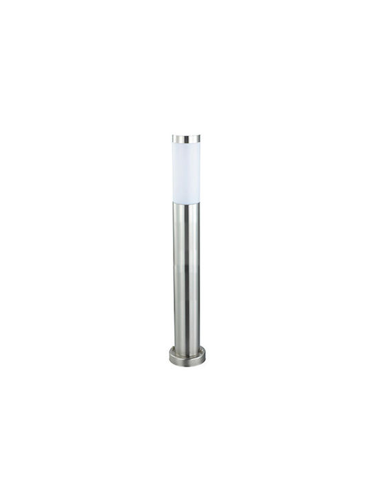 Horoz Electric Outdoor Floor Lamp Small Post IP44 for E27 Silver