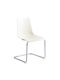 Creamy Dining Room Polypropylene Chair Cream 50.9x46x46cm 2pcs