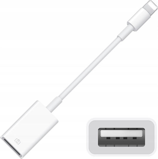 Lightning Männlich Zu USB-A Weiblich Weiß 1 Stück CO2-0094