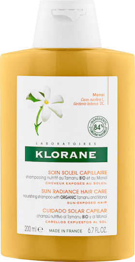 Klorane Monoi Sampon De Par Reconstrucție/Hrană Și Strălucire Pentru Toate Tipurile De Păr 200ml