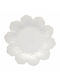 Bordallo Pinheiro Plate Shallow made of Porcelain White with Diameter 27.5cm