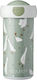 Little Dutch Little Goose Kids Water Bottle with Screw Cap Non Spill Green 300ml