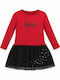Kinderkleid Langärmelig Rot