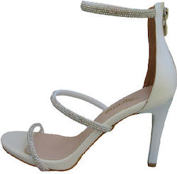 Sirene Sandals with Strass White