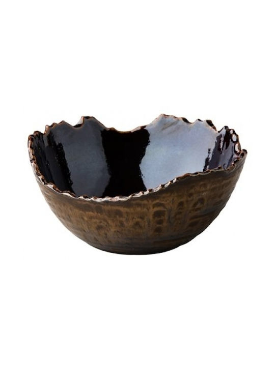 Raw Ceramic Salad Bowl Gold 16.4x7.5cm 4pcs