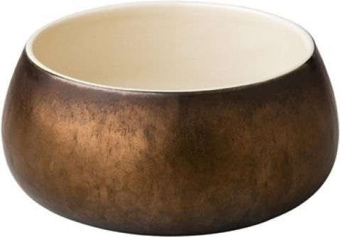 Ready Salatschüssel Keramik Gold 15x7cm 1Stück