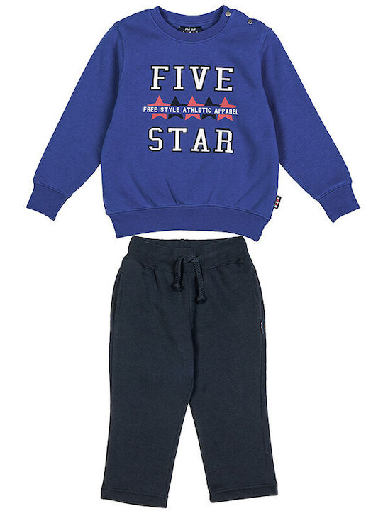 Alouette Kids Sweatpants Set Blue 2pcs Five Star