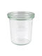 Weck Set of 12pcs Jars General Use with Lid Glass Transparent 140ml