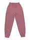 Долнище на анцуг с гума Флийс Pink