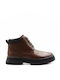 Canguro Men's Leather Boots Brown