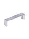 Mital Furniture Handle from Metal in Silver Colour with Hole Centers 96mm 15-10-3005