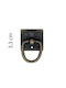 Import Hellas Antic Buton Mobilier din Metal Rust metallic 33mm 5038/A7-2 1buc