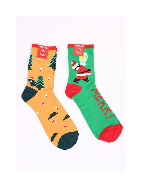 Katia Christmas Socks Multicolour 2 Pack