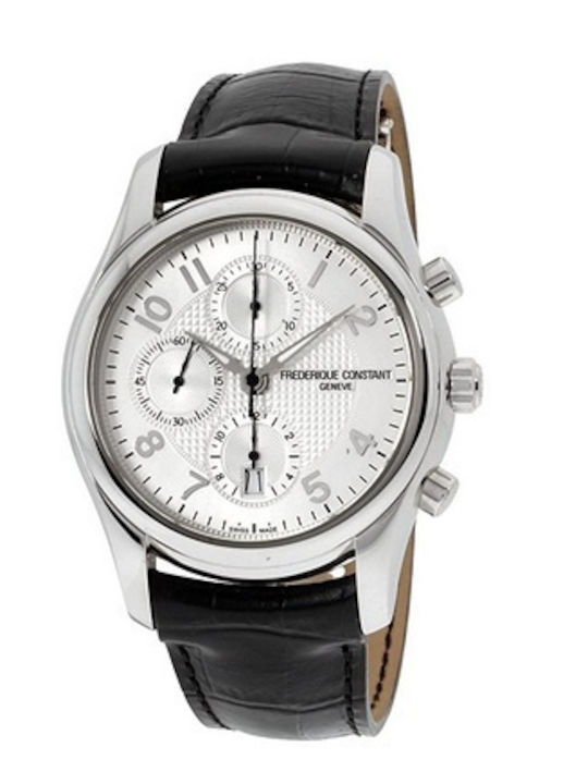 Frederique Constant Ρολόι Μπαταρίας με Δερμάτινο Λουράκι Frederique Constant Ρολόι Μπαταρίας με Δερμάτινο Λουράκι