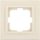 Mono Electric Switch Frame 1 Position Horizontal Installation in Beige Color 500-001736160