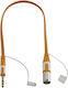 Hilec Cable XLR male - 6.3mm male Πορτοκαλί 1.5m (CALIN254)