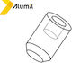 Alumil Stainless Steel (Inox) Corner