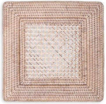 Caspari Σουπλά Rattan Λευκό