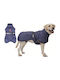 Value Blue Waterproof Dog Coat with 58cm Back Length