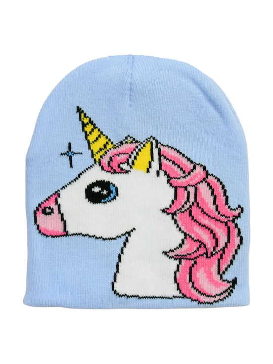 Georgia Accessories Kinder Beanie Gestrickt Hellblau