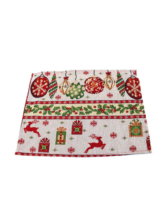 Ornament de Crăciun Plăcuțe de masă Material textil Multicolor M43xL33cm 1buc