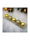 Hanging Ball Ornament Ornament Gold Set 5pcs