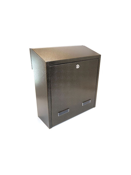 Damech Metalic Mailbox Aur 37.5x17.5x40cm