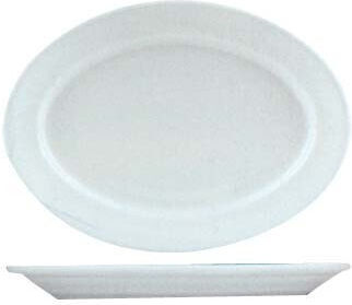 Ionia Platou De Servire Oval Din Porțelan Alb 30x22cm 6 Bucăți