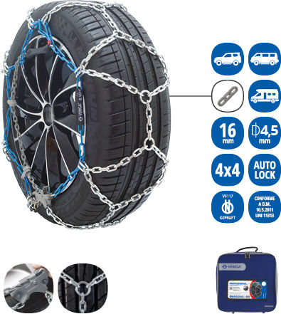Veriga Professional NT 320 Anti-slip Chains Passenger Car 2pcs