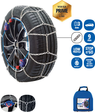 Veriga Stop&go 9-130 Αντιολισθητικές Αλυσίδες Επιβατικού Αυτοκινήτου 2τμχ