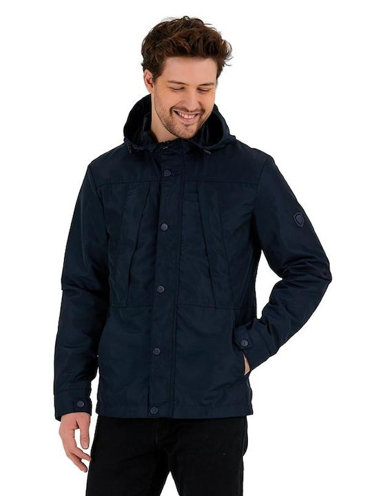 Herren Jacke Lässig Μπλε