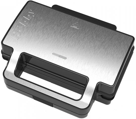 Hobby Sandwich Maker with Removable Plates for for 2 Sandwiches Sandwiches 1000W Inox