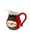 Christmas Milk Jug Ceramic Red L16xW15cm 1pcs