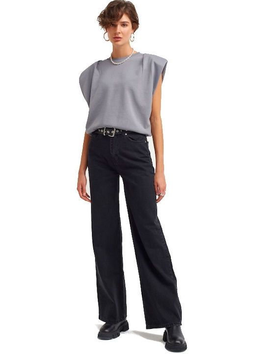 Women's Fabric Trousers Black