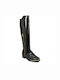 Leder Damenstiefel Schwarz