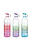 Viosarp Bottle Water Glass with Screw Cap Transparent