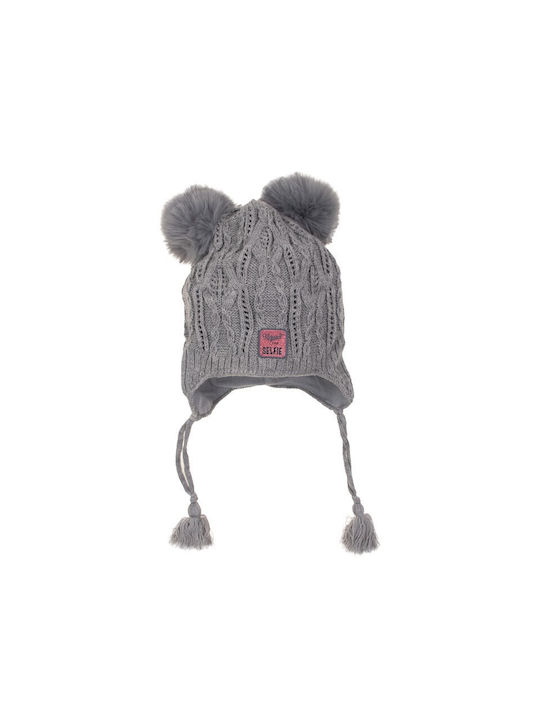 Kitti Kids Beanie Knitted Gray